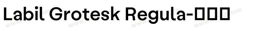 Labil Grotesk Regula字体转换